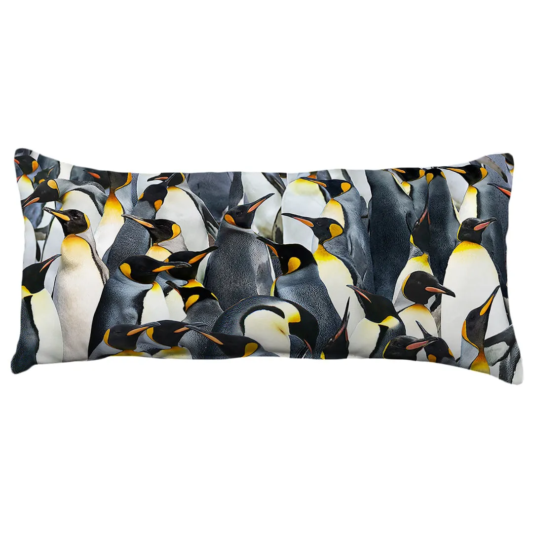 Penguins Decorative Pillow, Made in the USA, 2 Sizes