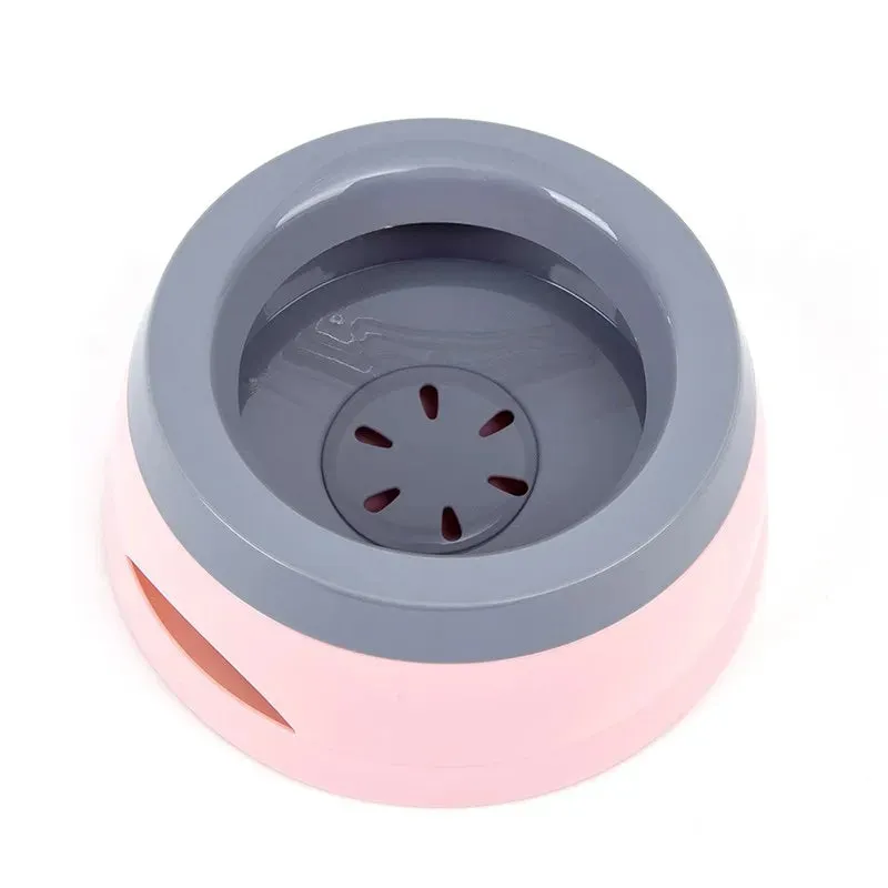 Pet Dog Bowls Floating Not Wetting Mouth Cat Bowl No Spill Drinking Water Feeder Plastic Portable Dog Bowl  dog accessories