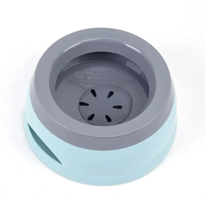 Pet Dog Bowls Floating Not Wetting Mouth Cat Bowl No Spill Drinking Water Feeder Plastic Portable Dog Bowl  dog accessories