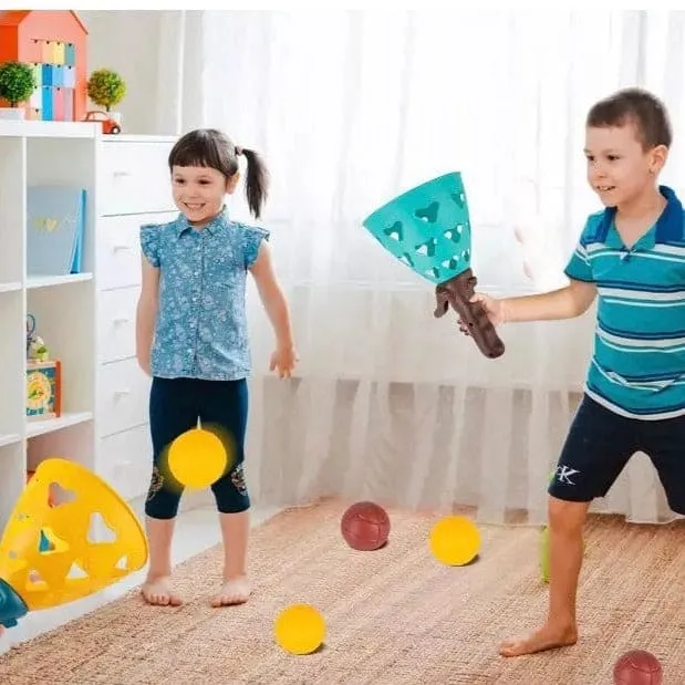 Ping Pong Ball Launcher, Creative Throw And Catching Ball Game Toy, Pop And Catch Ball Toy Indoor And Outdoor