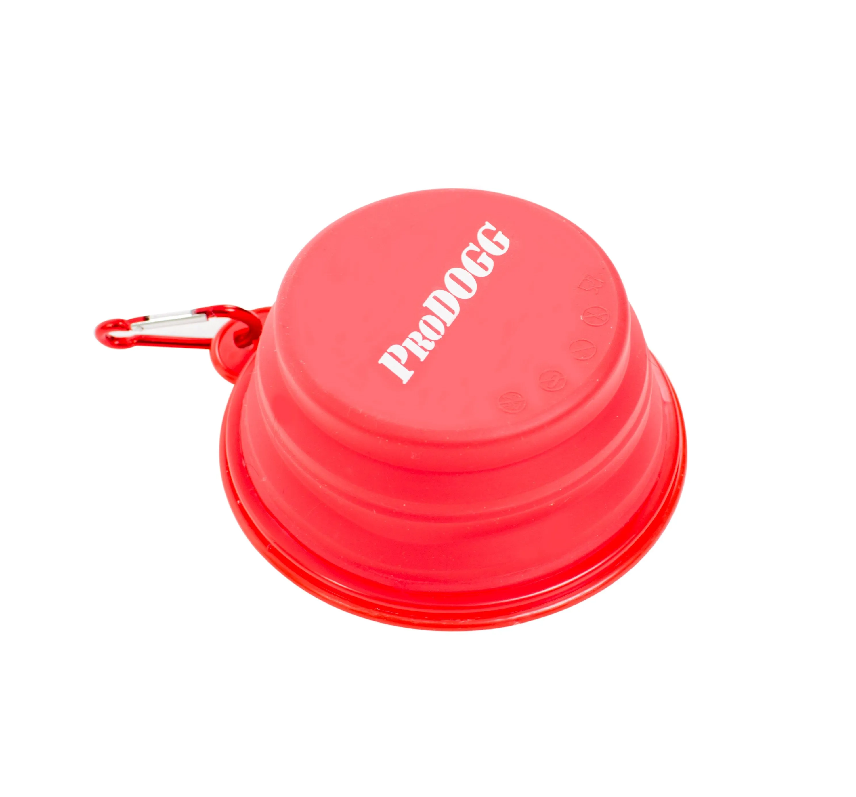 PRODOGG™ RED COLLAPSIBLE LIGHTWEIGHT DOG WATER BOWL 195201