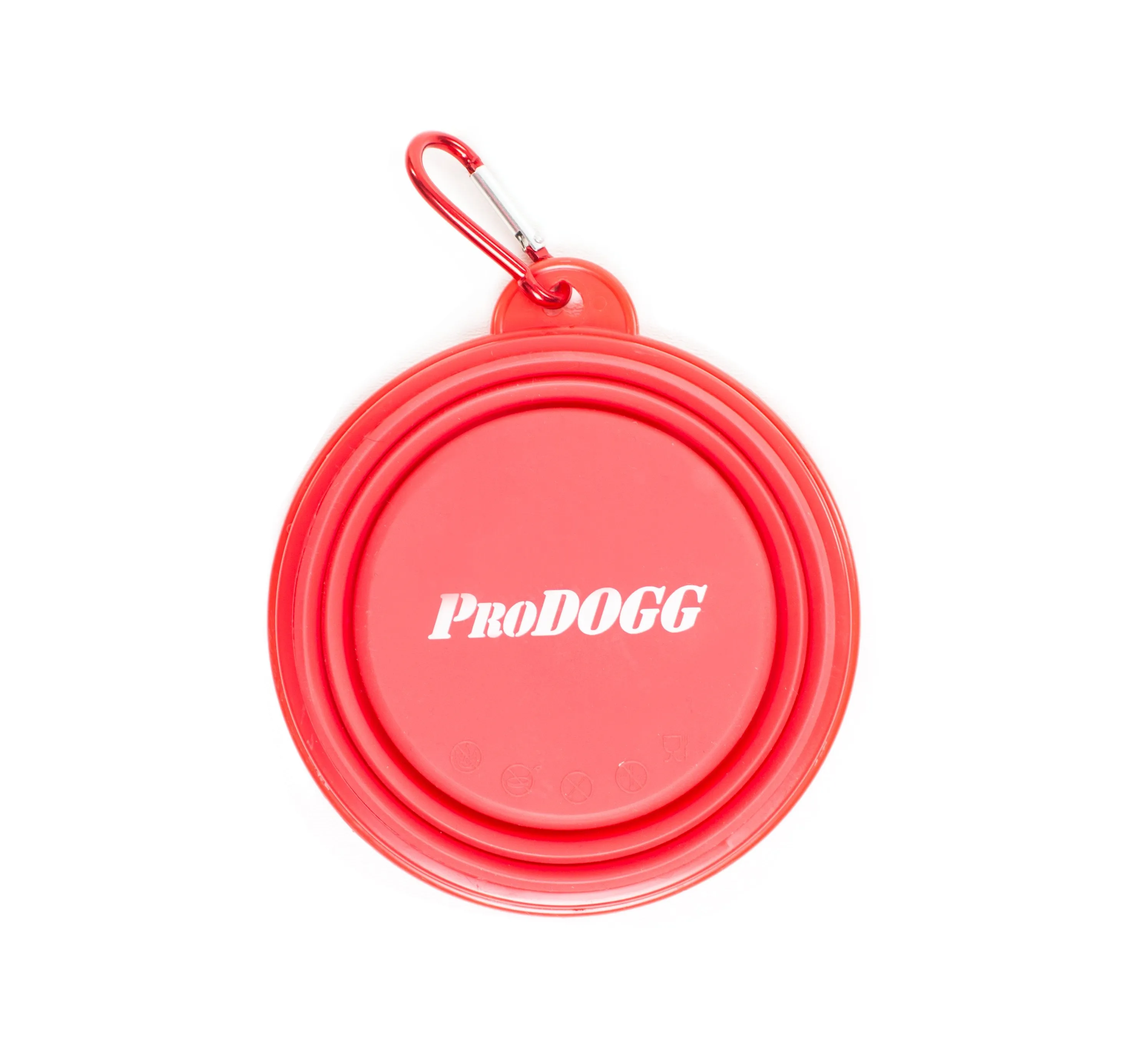 PRODOGG™ RED COLLAPSIBLE LIGHTWEIGHT DOG WATER BOWL 195201