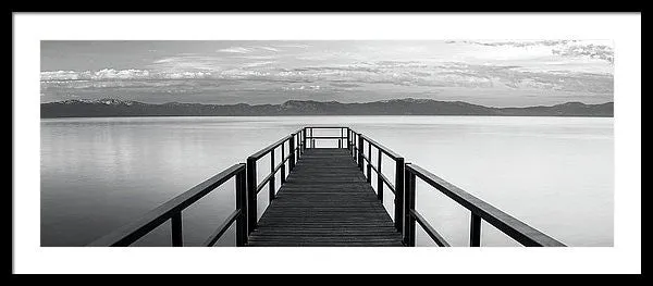 Pure State Of Mind Lake Tahoe Pier - Framed Print