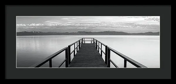 Pure State Of Mind Lake Tahoe Pier - Framed Print