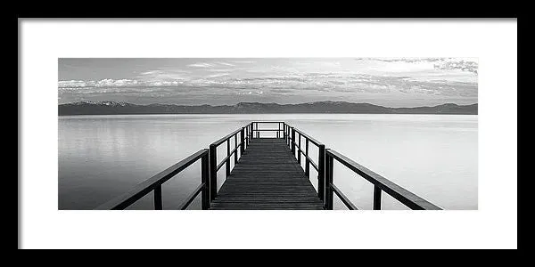 Pure State Of Mind Lake Tahoe Pier - Framed Print