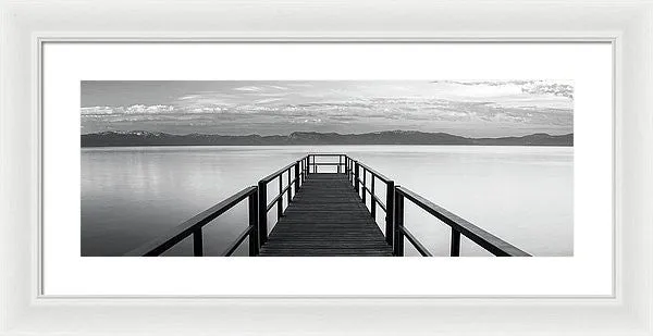 Pure State Of Mind Lake Tahoe Pier - Framed Print