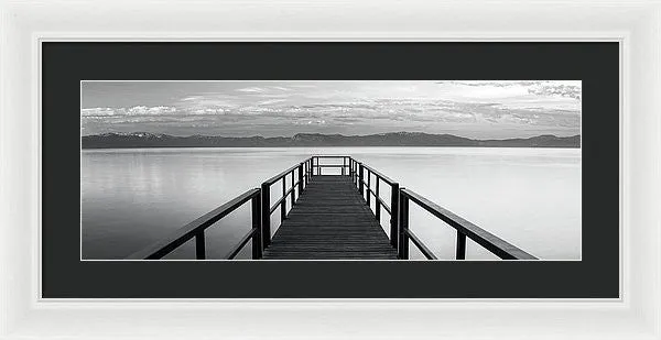 Pure State Of Mind Lake Tahoe Pier - Framed Print