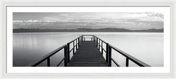 Pure State Of Mind Lake Tahoe Pier - Framed Print