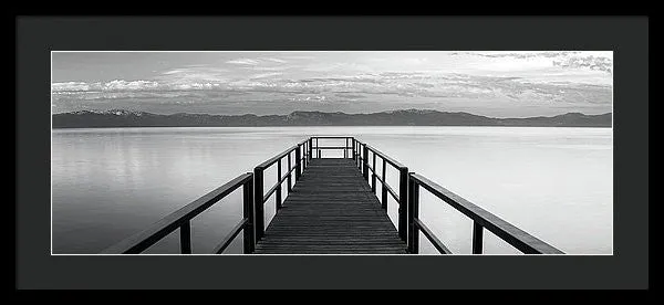 Pure State Of Mind Lake Tahoe Pier - Framed Print