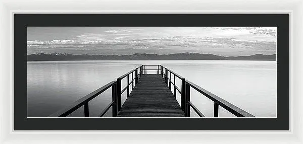 Pure State Of Mind Lake Tahoe Pier - Framed Print