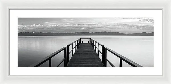 Pure State Of Mind Lake Tahoe Pier - Framed Print