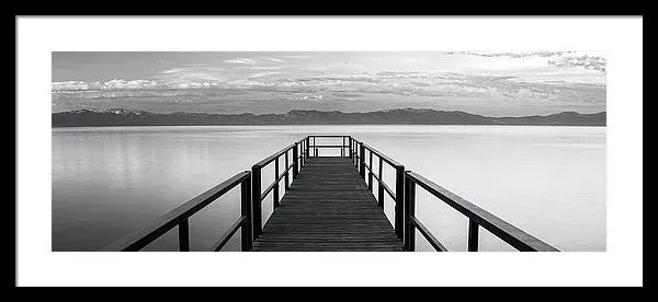 Pure State Of Mind Lake Tahoe Pier - Framed Print