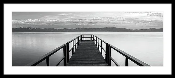 Pure State Of Mind Lake Tahoe Pier - Framed Print