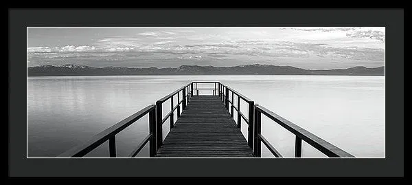 Pure State Of Mind Lake Tahoe Pier - Framed Print