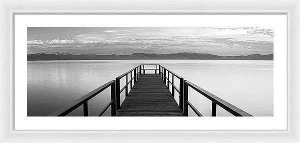 Pure State Of Mind Lake Tahoe Pier - Framed Print