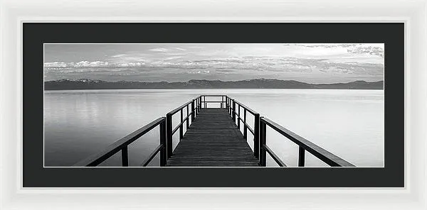 Pure State Of Mind Lake Tahoe Pier - Framed Print