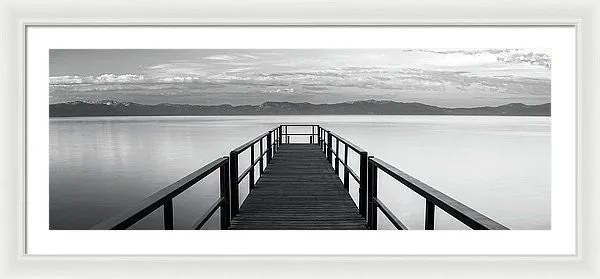 Pure State Of Mind Lake Tahoe Pier - Framed Print