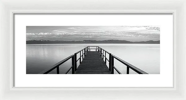 Pure State Of Mind Lake Tahoe Pier - Framed Print