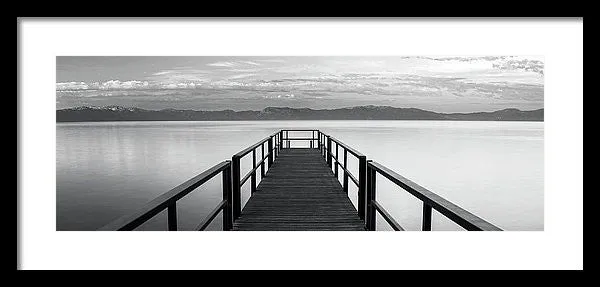 Pure State Of Mind Lake Tahoe Pier - Framed Print