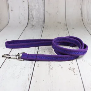 Purple Oscar and Hooch Dog Lead