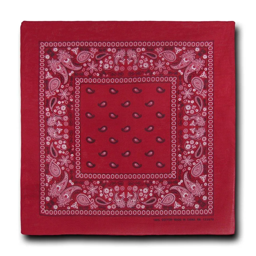 Red Bandana 100% Cotton