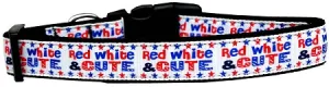 Red, White, And Cute! Nylon Cat Collar