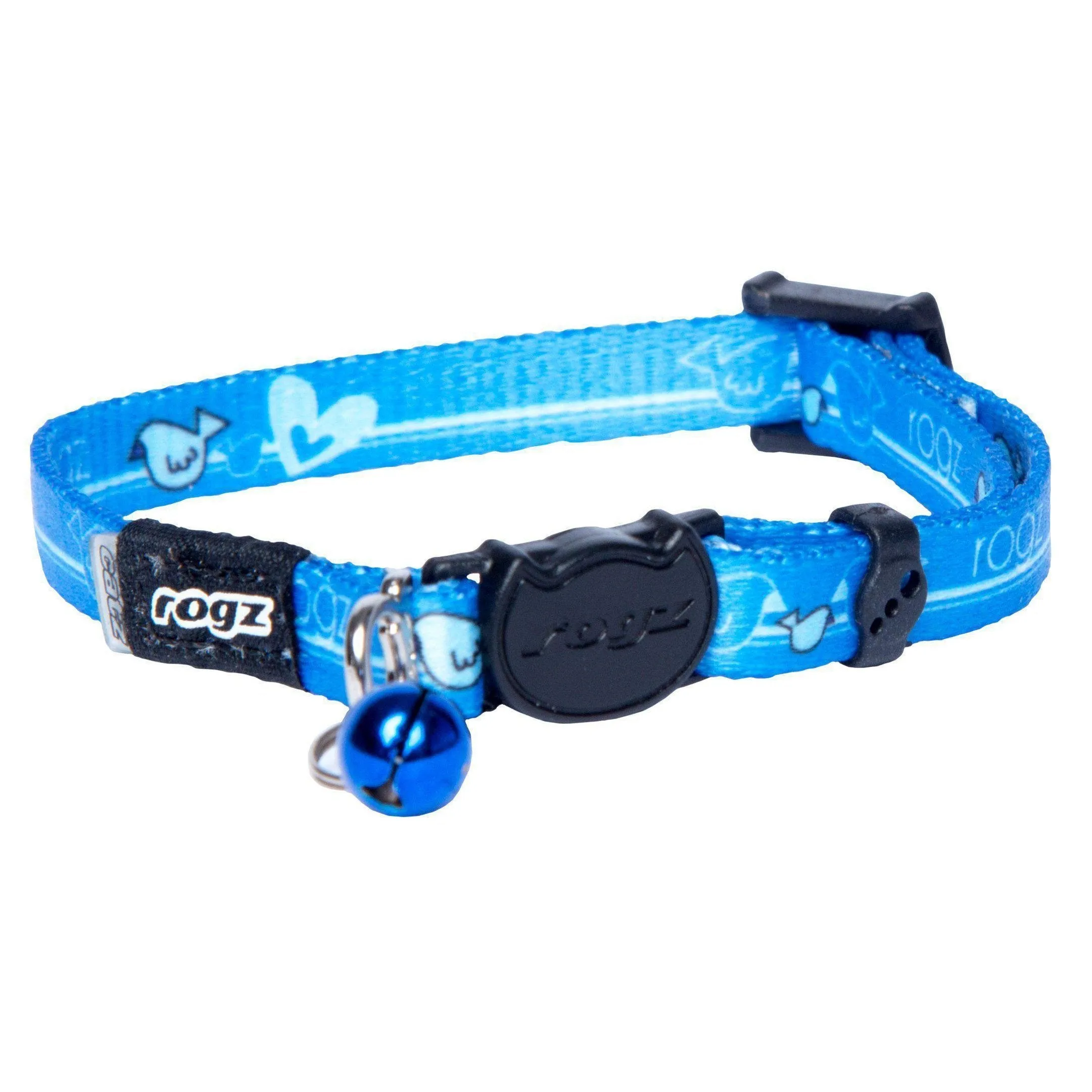 Rogz KiddyCat Safeloc Extra Small Cat Collar Royal Birds