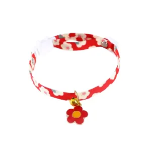 Safe Celestial Flower Kitten Collar with Bell