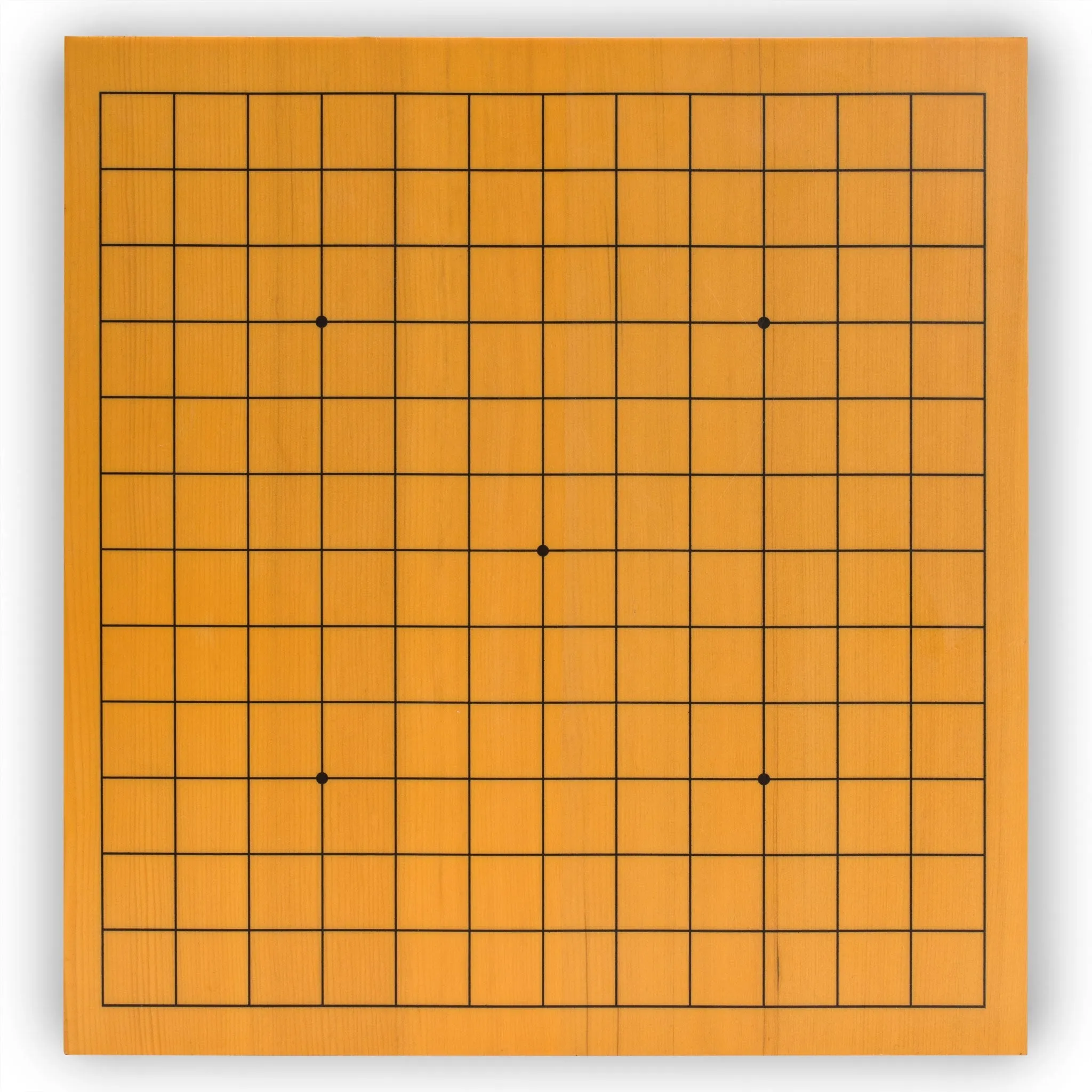 Shin Kaya Veneer 0.8-Inch Beginner's Reversible 13x13 / 9x9 Go Game Set Board with Single Convex Melamine Stones