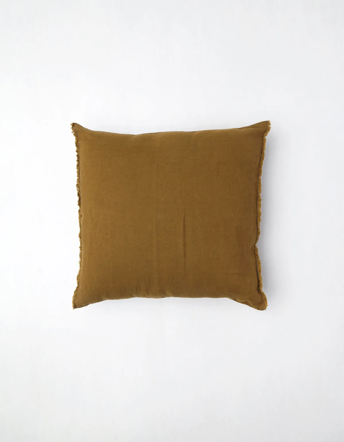 Small Stonewashed Natural Linen Pillow