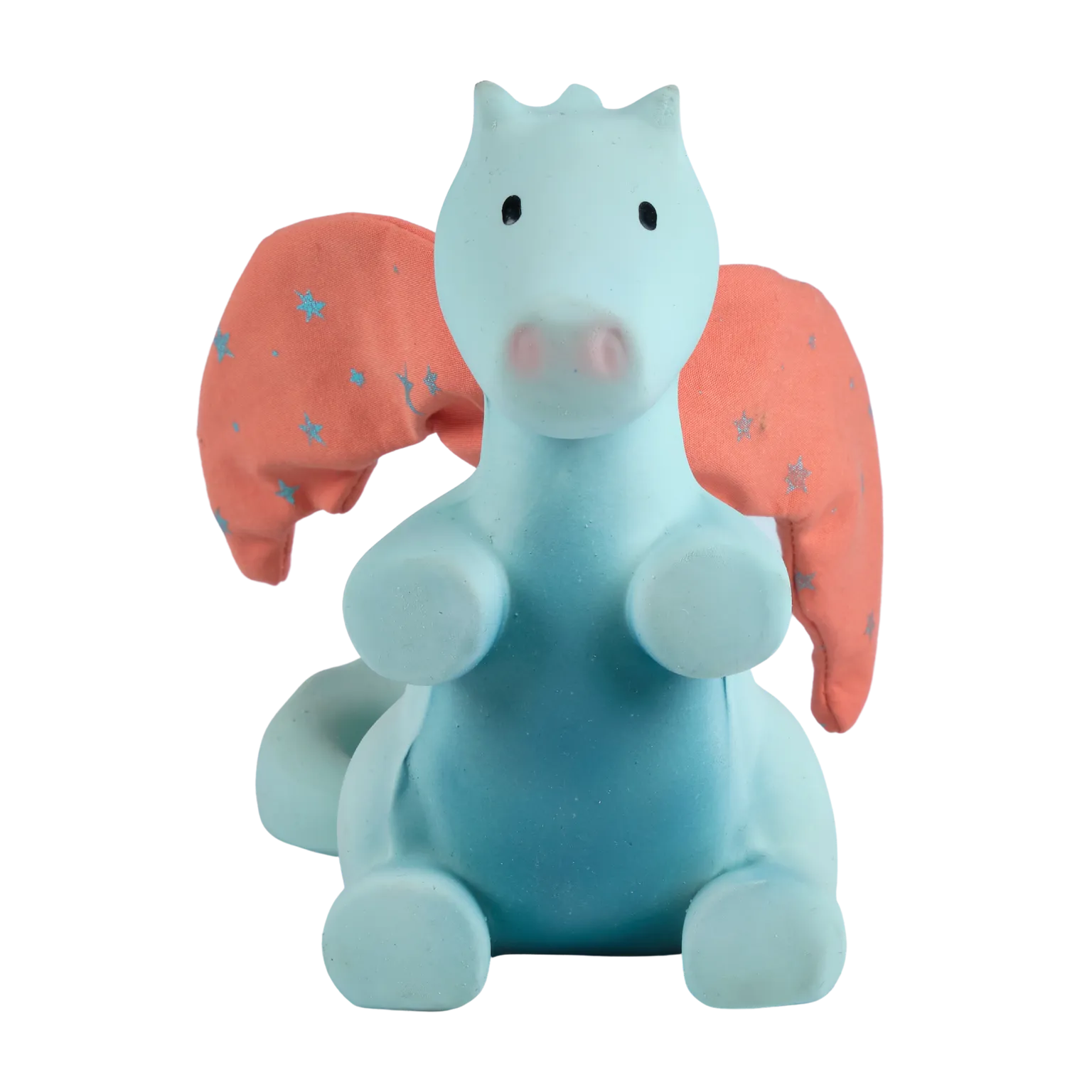 Sunrise Dragon Natural Organic Rubber Rattle & Crinkle Wings