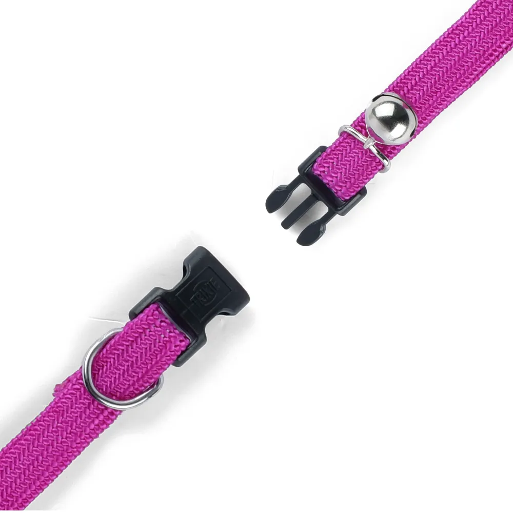 Trixie Elastic Collars with Bell for Cats (Purple)