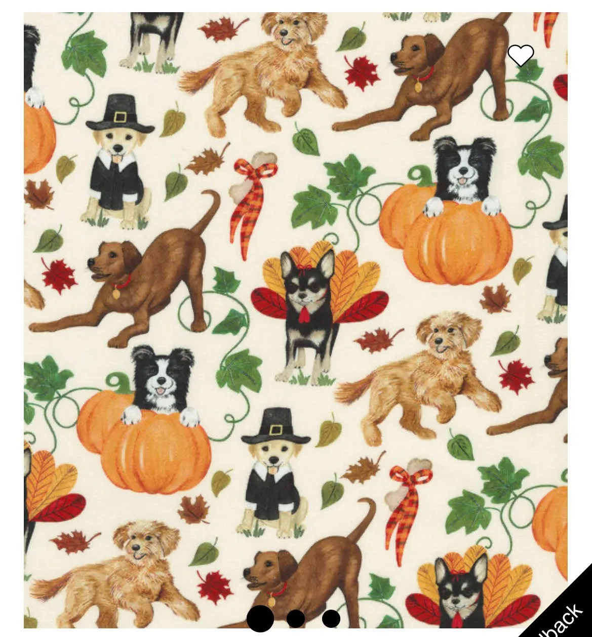 Turkeys & Pumpkins Fall Harvest Pet Bandanas