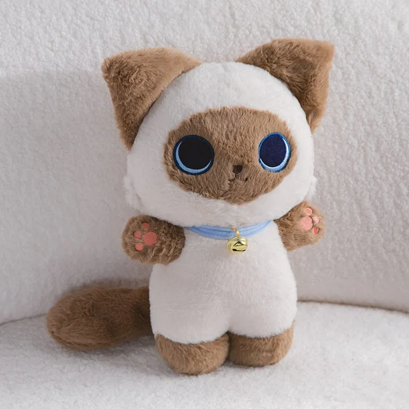 Ultra Soft Snuggle-Me Siamese Kitty Plushie - 35 cm