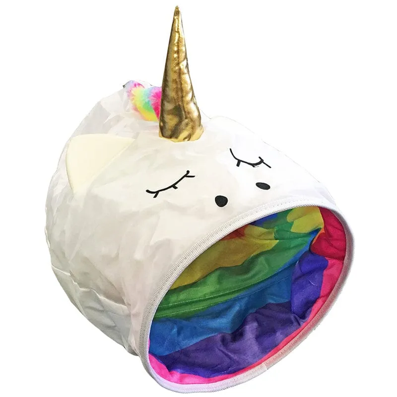 Unicorn Crinkle Play Sack Catnip & Silvervine Cat Toy