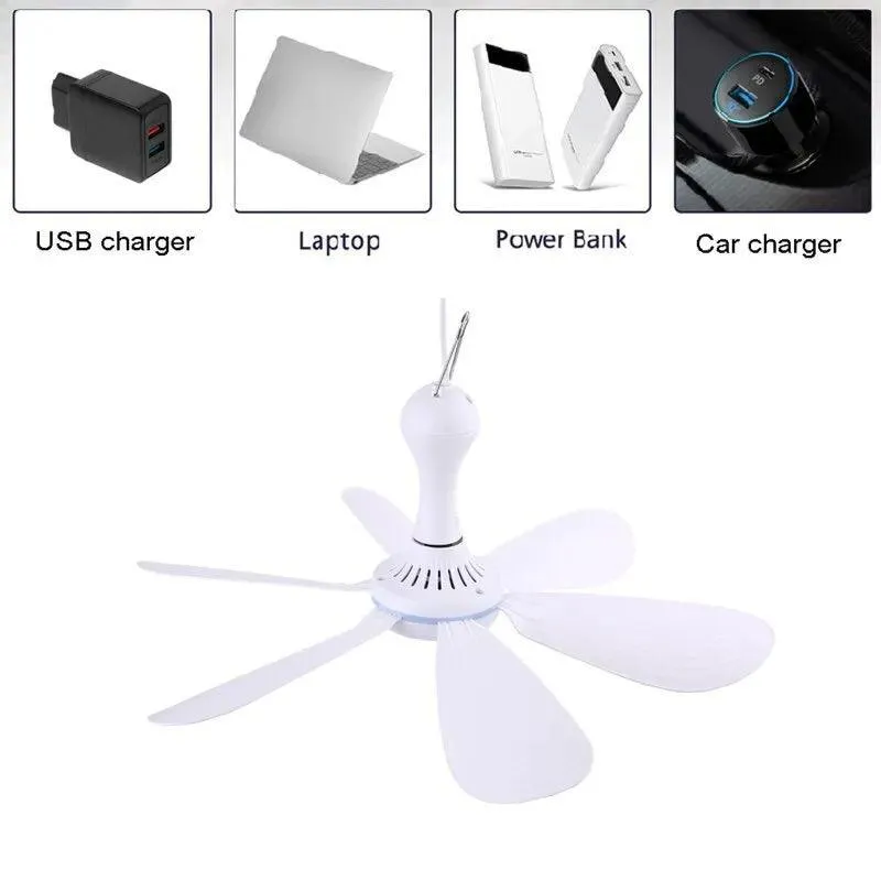 USB Ceiling Fan: Efficient Silent Cooling Solution for On-the-Go