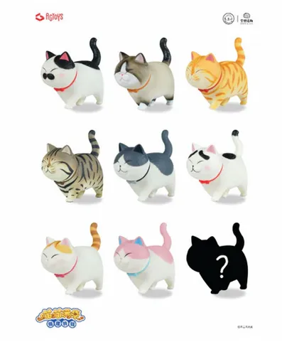 Walking Cat FIgurine Blind Box (Cat Bell Swinging Bell) by ACTOYS