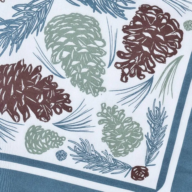 Woodland Pine Cone Bandana - 100% Cotton Hand Printed