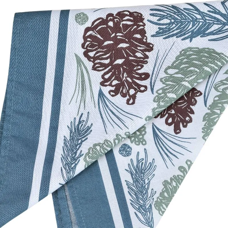 Woodland Pine Cone Bandana - 100% Cotton Hand Printed