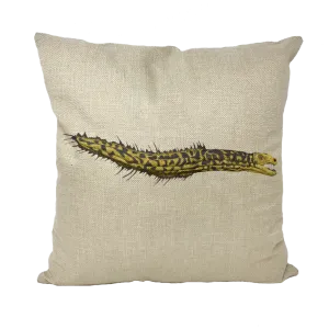 Yellow Eel Throw Pillows