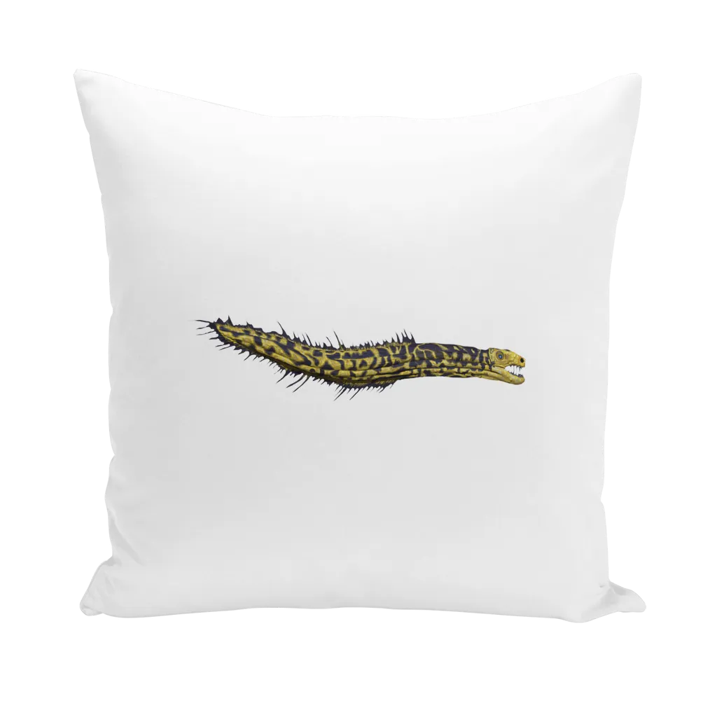 Yellow Eel Throw Pillows