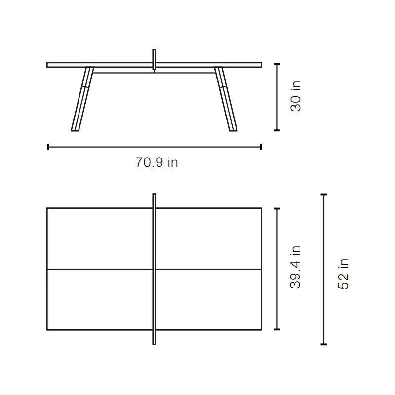 You and Me Ping Pong Table