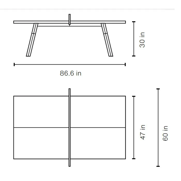 You and Me Ping Pong Table